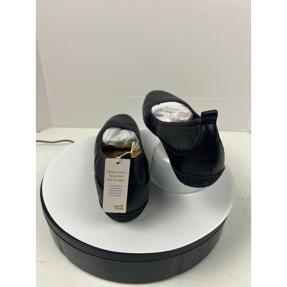 Taos Chit Chat Orthopedic Ballet Flats Black Leather Slip On Shoes Womens 6.5M - Picture 11 of 17